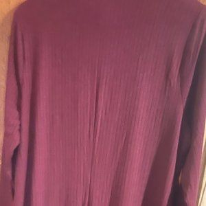 Long plus size sweater dress